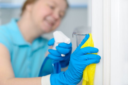 Team completing a carefully managed deep cleaning job