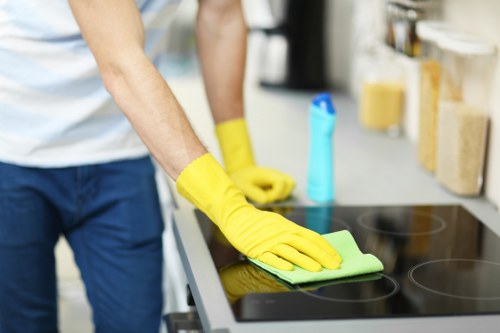 Freshening a family sofa in a Barnes property with careful upholstery cleaning