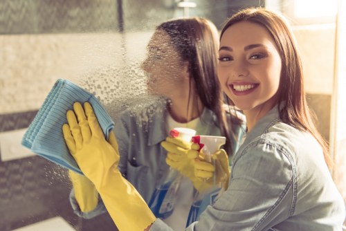 Professional exterior cleaning for a Barnes commercial building