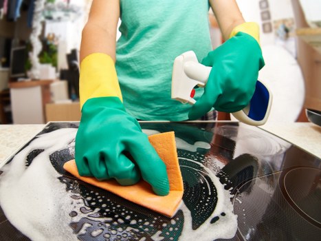 Local office cleaning team preparing a Barnes workspace for the next business day