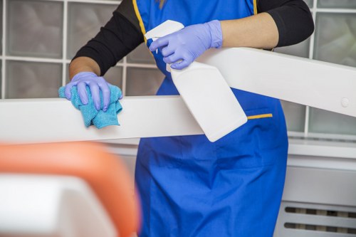 Local cleaning team working in a Barnes property